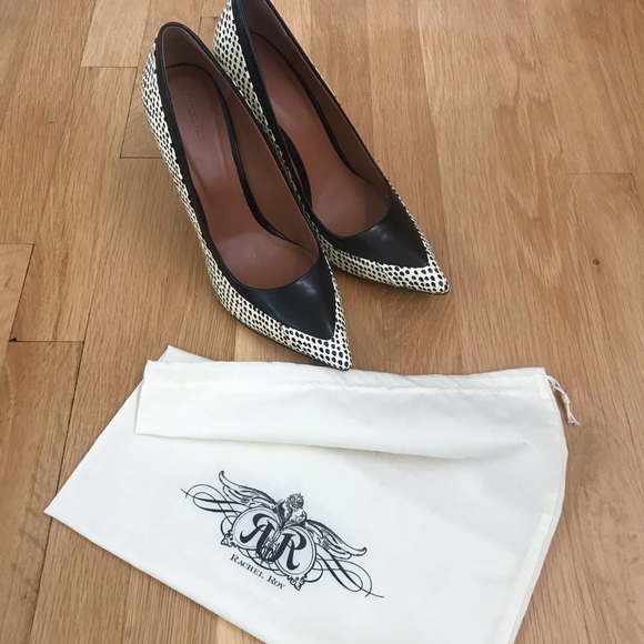 RACHEL ROY Stiletto Heels  black & cream - Picture 9 of 11